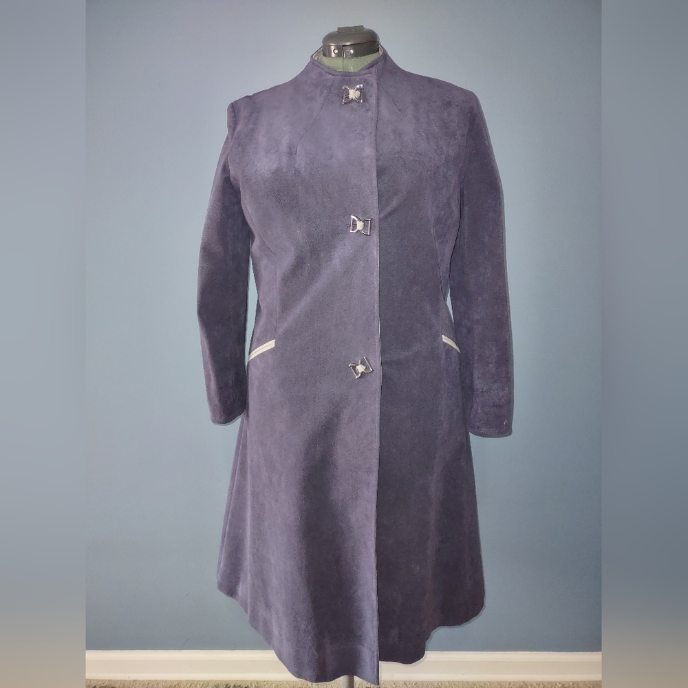 Vintage Gino Rossi for Wilson Ultra Suede Trench Coat for Cosplay
